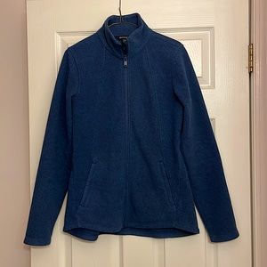 Athleta fleece jacket in blue, size small